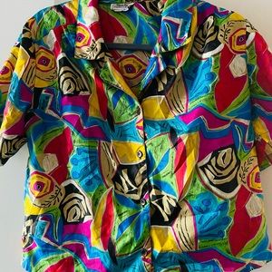 Vintage 80s button down women’s shirt.